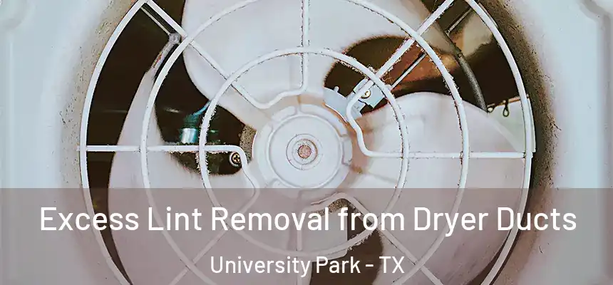 Excess Lint Removal from Dryer Ducts University Park - TX